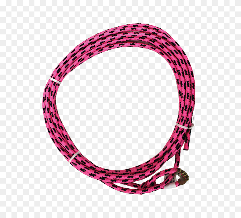 700x700 Pink And Black Braided Kid Rope - Rope Circle PNG