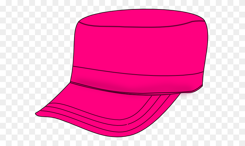 600x439 Pink Army Hat Clip Art - Army Hat Clipart
