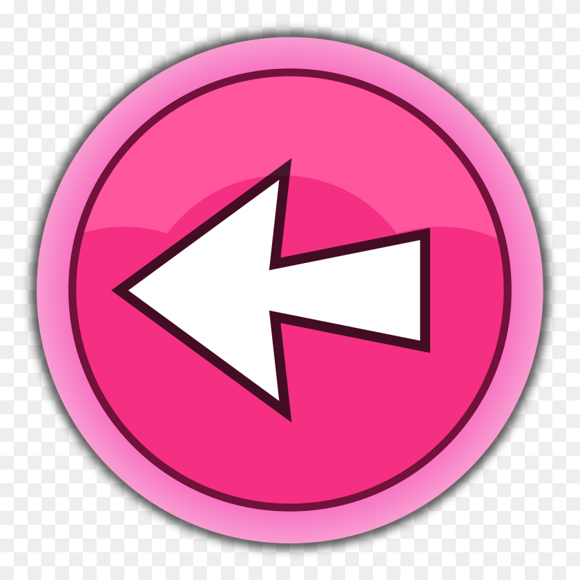 2399x2400 Pink Arrow Left Icons Png - Pink Arrow PNG