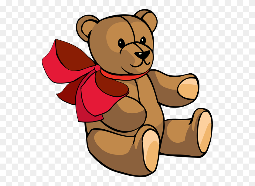 563x554 Коллекция Клипарт Набросков Розовый Медвежонок - Контурный Клипарт Медведь