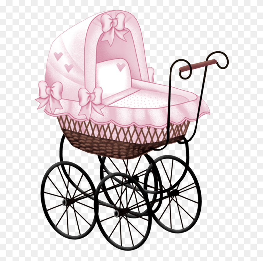622x774 Pink Baby Carriage Clip Art Baby Baby Carriage - Carriage Clipart