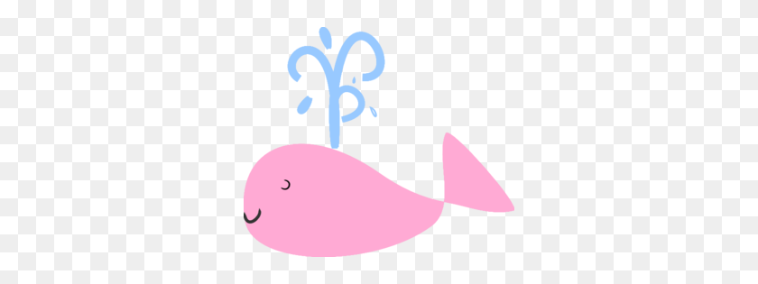 300x255 Pink Baby Whale Clipart - Baby Whale Clipart