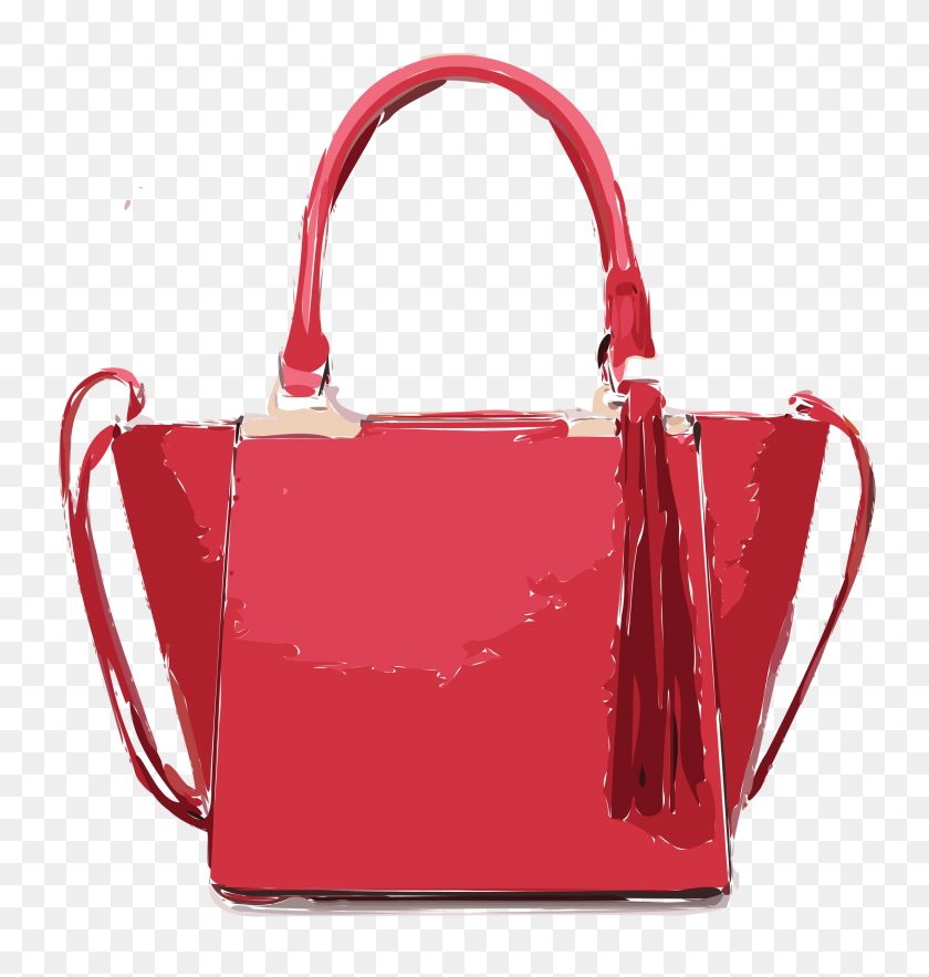 2273x2400 Pink Bag With Tassles Icons Png - Bag PNG