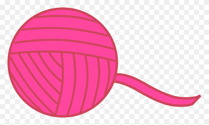 2400x1368 Pink Ball Of Yarn Icons Png - Yarn PNG