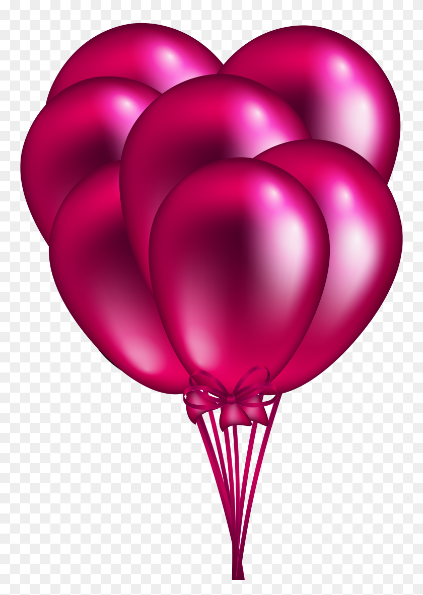5558x8000 Pink Balloon Bunch Png Clip Art - Rose Gold Clip Art
