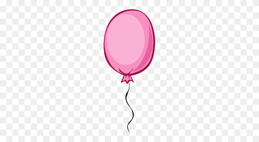 167x400 Pink Balloon Clipart - Up Balloons Clipart