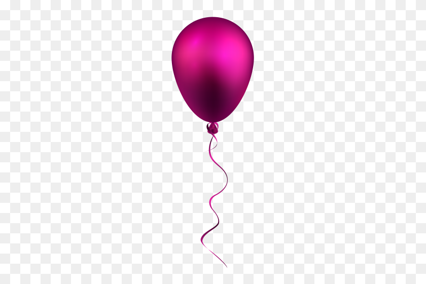 167x500 Pink Balloon Png Clip Art - Pink Balloons PNG