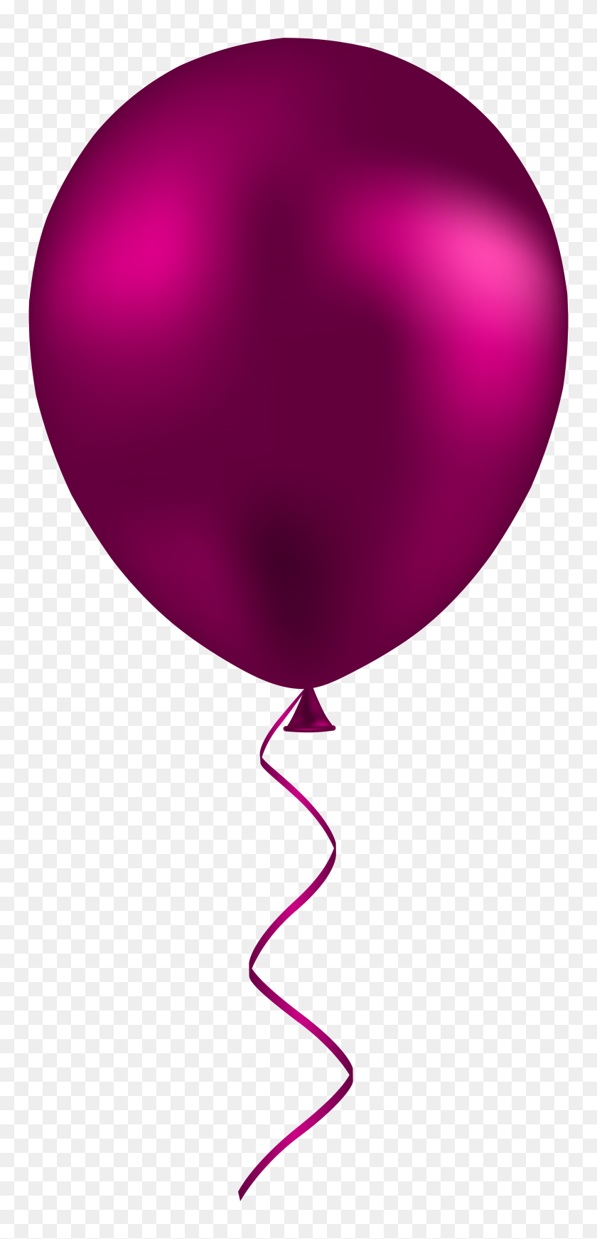 3711x8000 Pink Balloon Png Clip Art - Wedding Rings Clipart PNG