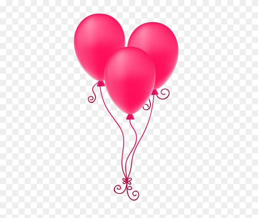 500x651 Pink Balloons Png Image - Pink Balloon PNG