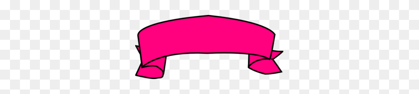 297x129 Pink Banner Clip Art - Pink Banner PNG