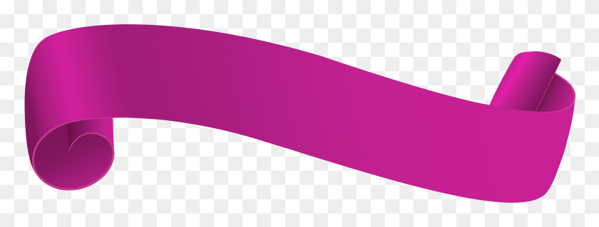8000x2659 Pink Banner Transparent Clip Art Png - Pink Banner Clipart