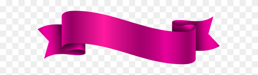 600x185 Pink Banner Transparent Png Clip Art - Pink Banner Clipart