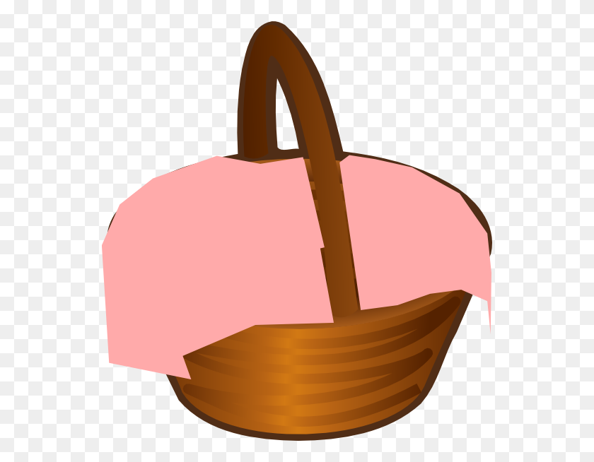 552x594 Pink Basket Cliparts Free Download Clip Art - Basket Clipart Free
