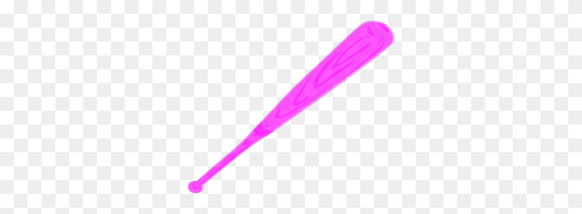 298x249 Pink Bat Clip Art - Softball Bat Clipart