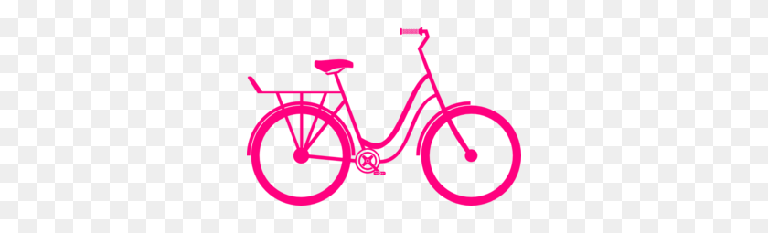 300x195 Розовый Велосипед Картинки - Велосипед Клипарт
