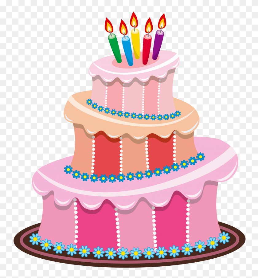2627x2846 Pink Birthday Cake Png - Pink PNG