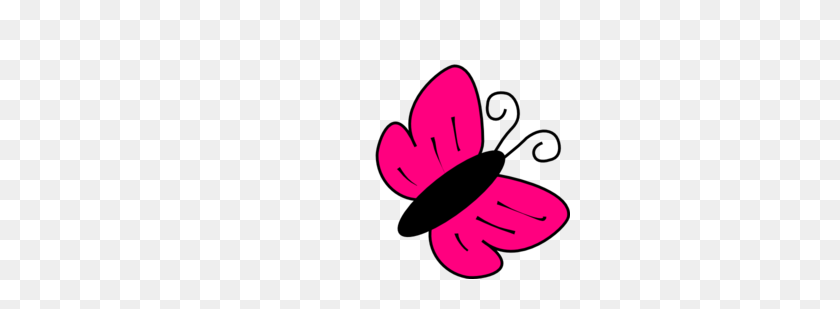 300x249 Pink Black Butterfly Clip Art - Pink Butterfly Clipart