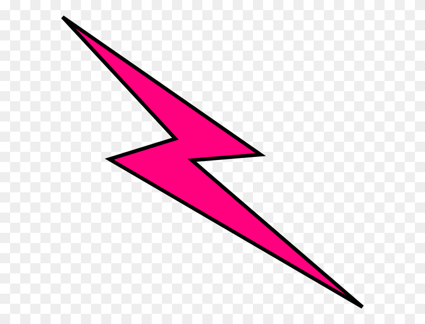 600x580 Pink Bolt Clip Art - PNG Lightning Bolt