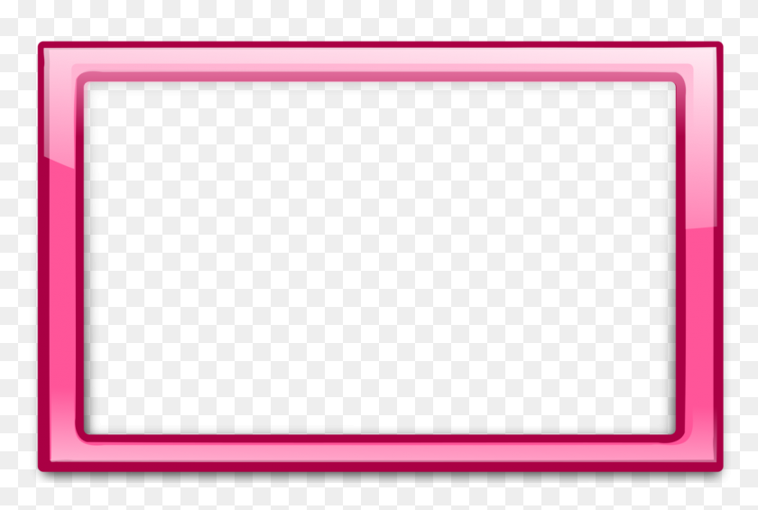 1157x750 Pink Borders And Frames Red Template Color - Red Rectangle PNG