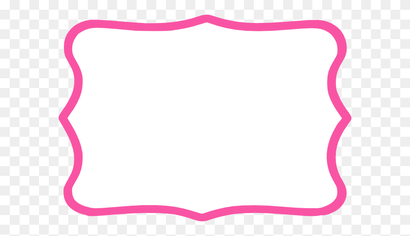 600x423 Pink Borders Cliparts - Pink Frame PNG