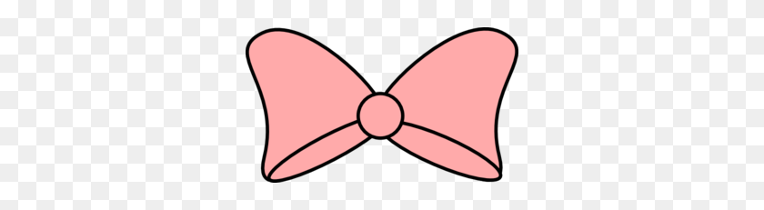300x171 Pink Bow Black Trim Clip Art - Pink Bow Clip Art