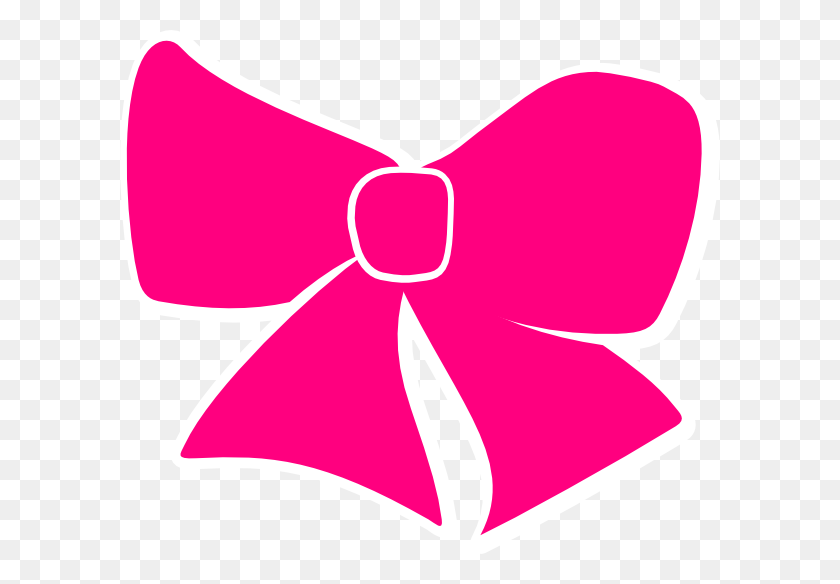 600x524 Pink Bow Clip Art - Pink Bow Clip Art