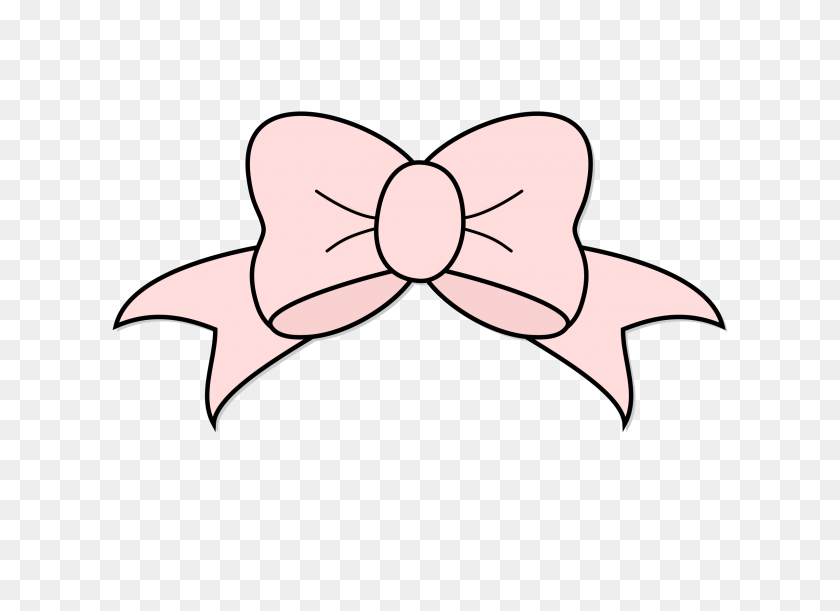 2400x1697 Pink Bow Clipart - Ribbon Clipart PNG