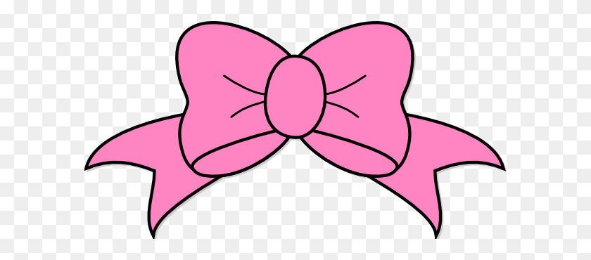 600x310 Pink Bow Clipart - Minnie Bow Clipart
