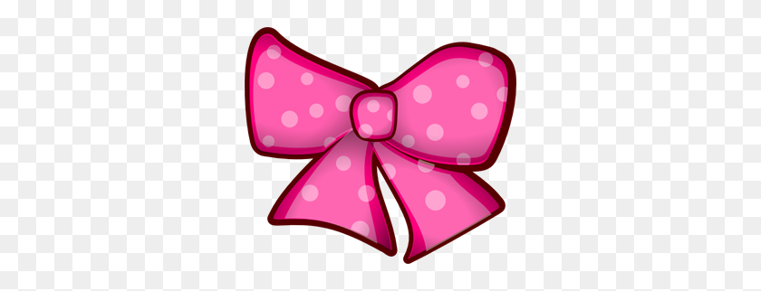 300x262 Pink Bow Png, Clip Art For Web - Purple Bow PNG