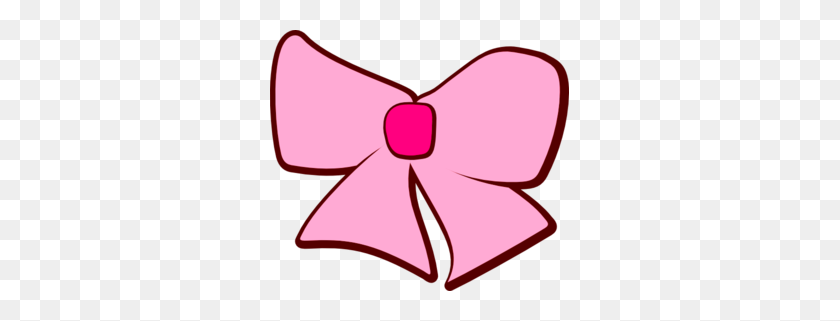 299x261 Pink Brown Bow Png, Clip Art For Web - Girl PNG Clipart