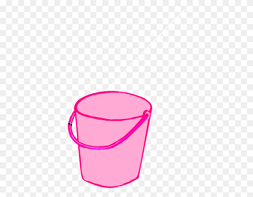 390x595 Pink Bucket Clip Art - Pail Clipart