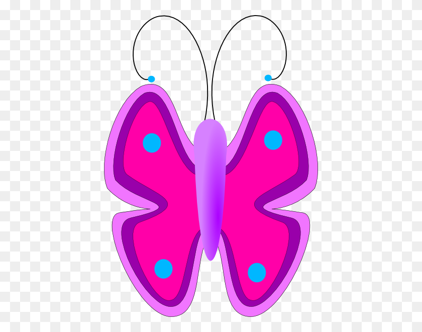 426x600 Pink Butterflies Clipart, Explore Pictures - Spring Time Clipart