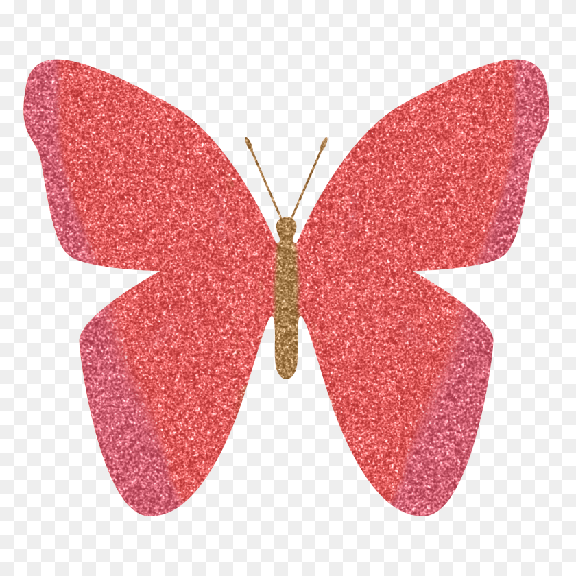 2202x2202 Розовая Бабочка Клипарт - Бабочка Png Клипарт