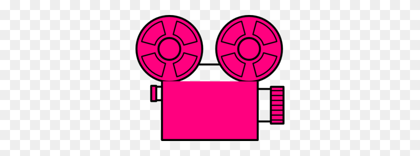 298x252 Pink Camera Clip Art - Popcorn Box Clipart