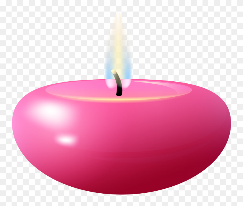 8000x6714 Pink Candles Png Clip Art - Candle Clipart