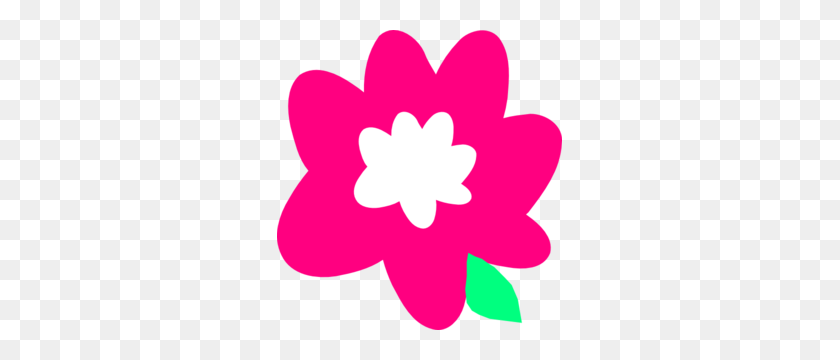 285x300 Pink Cartoon Flower Clip Art - Cartoon Flower PNG