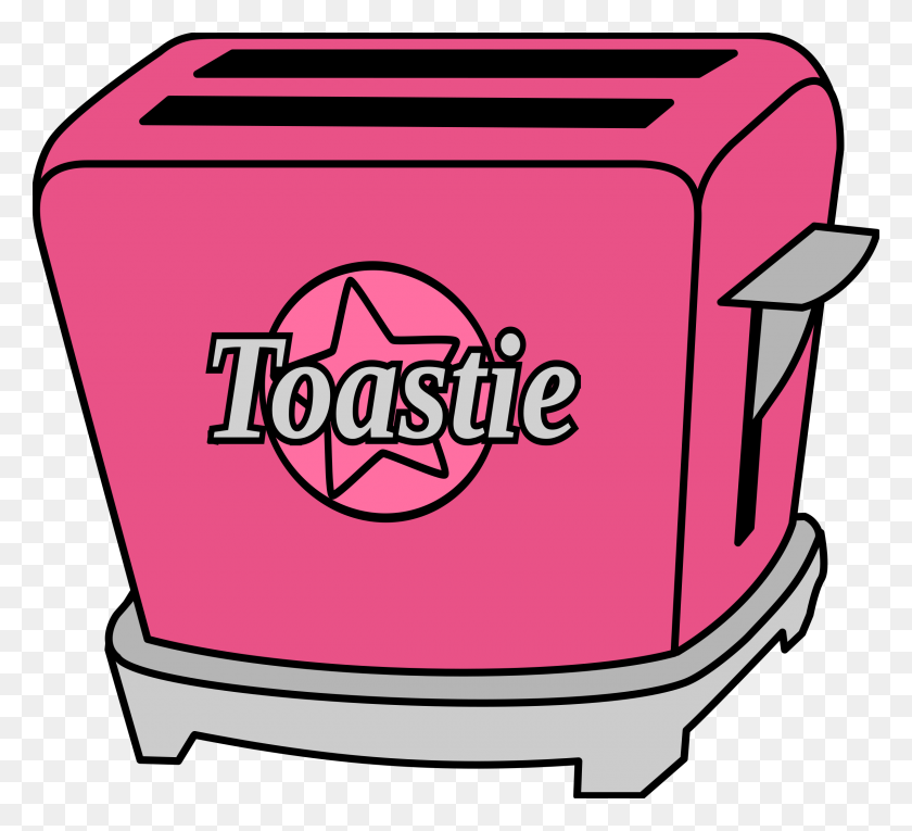 2400x2172 Розовый Chrome Toastie Toaster Векторный Клипарт Изображение - Клипарт Кимчи