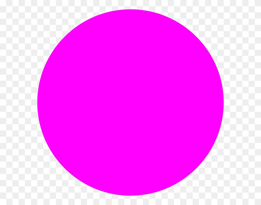 600x600 Pink Circle Clip Art - Pink Circle PNG