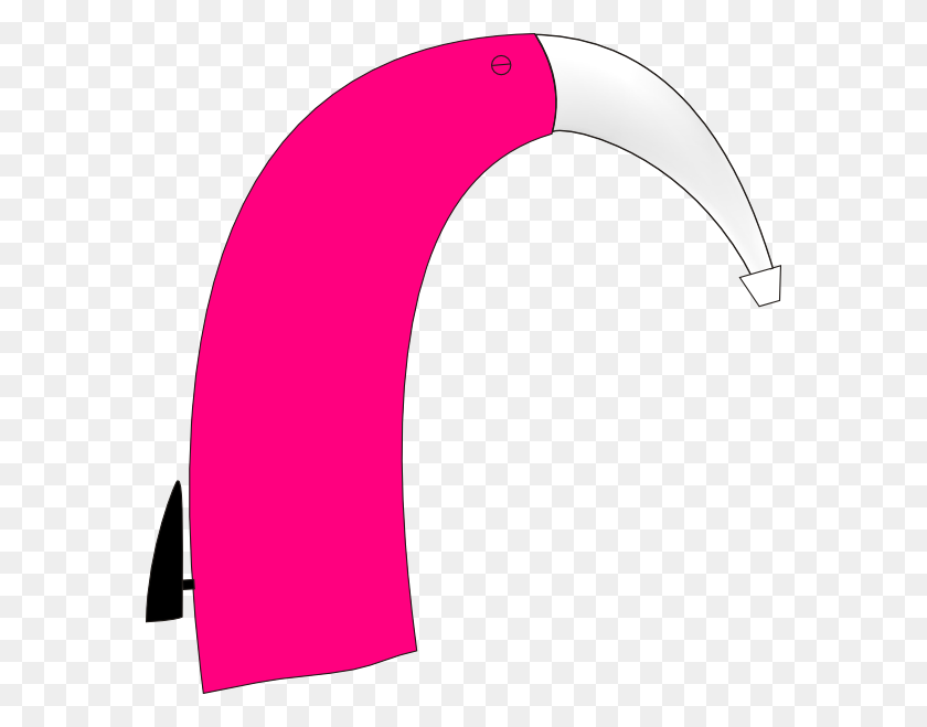 576x599 Pink Clip Art - Hearing Aid Clip Art