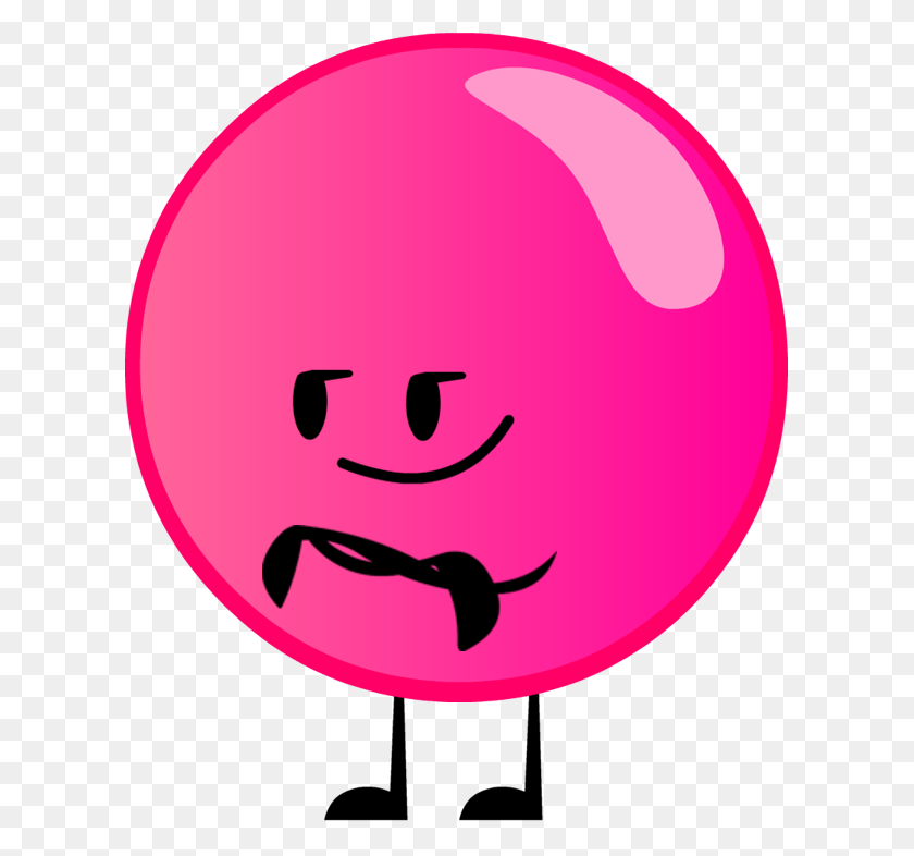 609x726 Pink Clipart Bubble Gum - Clipart Gum