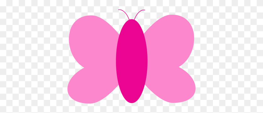 410x302 Розовая Бабочка Png Картинки - Оранжевая Бабочка Клипарт
