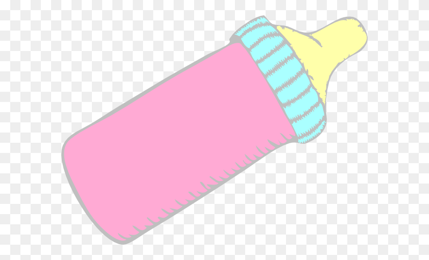 600x450 Бутылка Молока Розовая Клипарт - Девочка Клипарт Бесплатно Для Печати