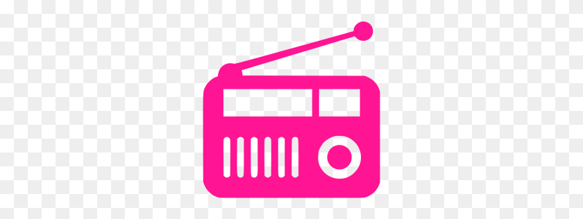 256x256 Розовый Клипарт Радио - Клипарт Радио