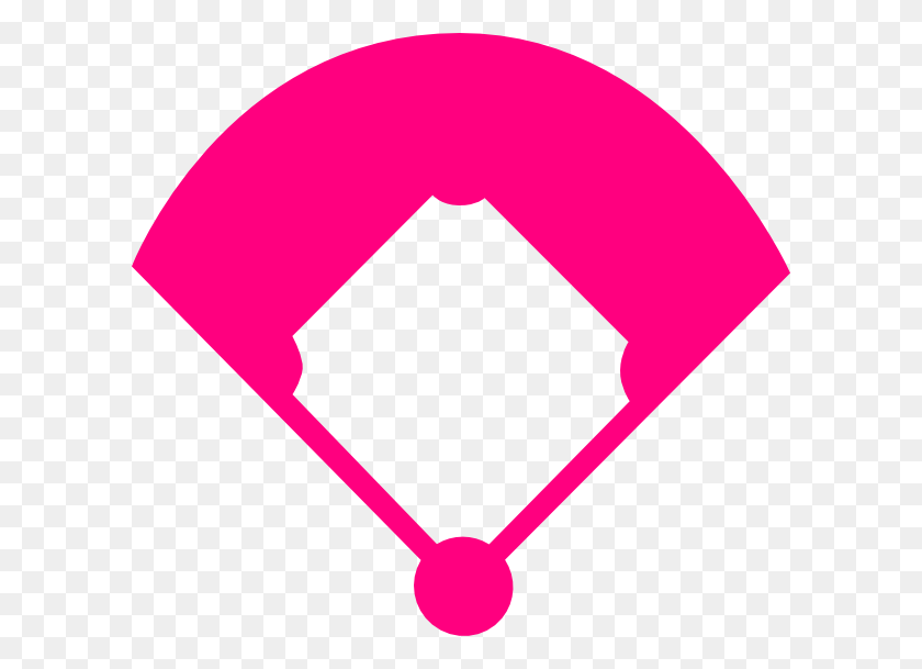 600x549 Pink Clipart Softball - Softball Girl Clipart