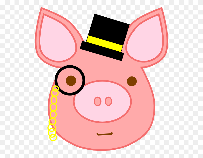 552x595 Pink Clipart Top Hat - Top Hat Clipart PNG
