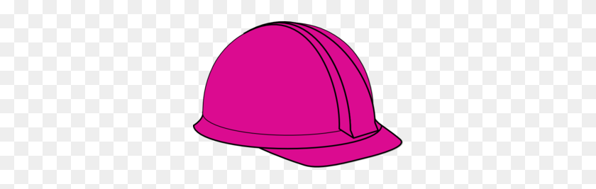 296x207 Pink Construction Hard Hat Clip Art - Construction Hat PNG