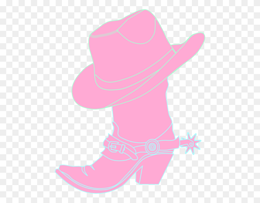 486x598 Pink Cowgirl Hat Clip Art - Cowgirl Hat Clipart