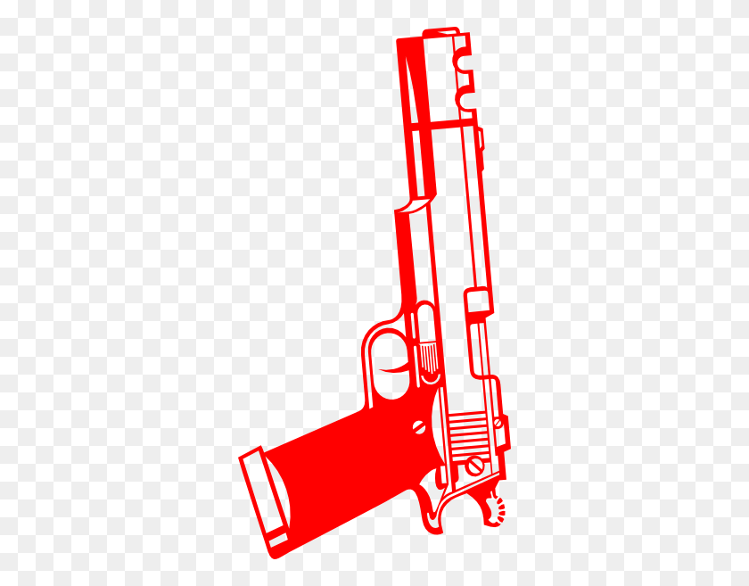 306x597 Клипарт Скрещенные Розовые Пистолеты - Клипарт Скрещенные Пистолеты