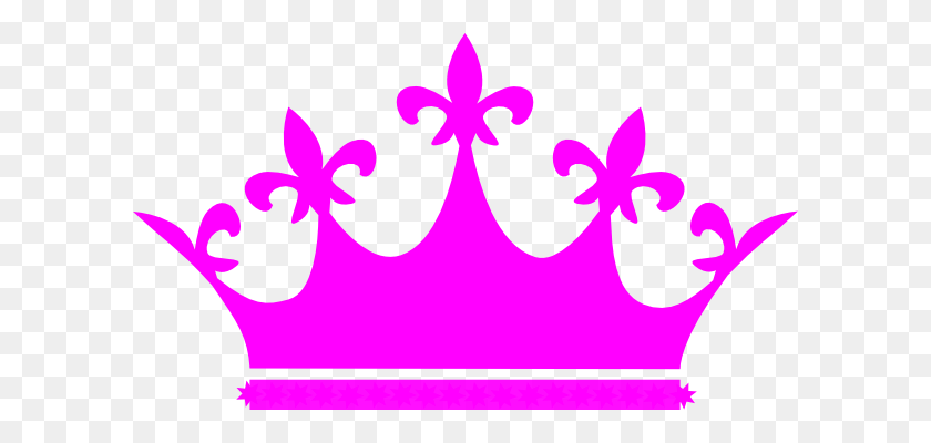 600x340 Pink Crown Clip Art - Purple Crown PNG