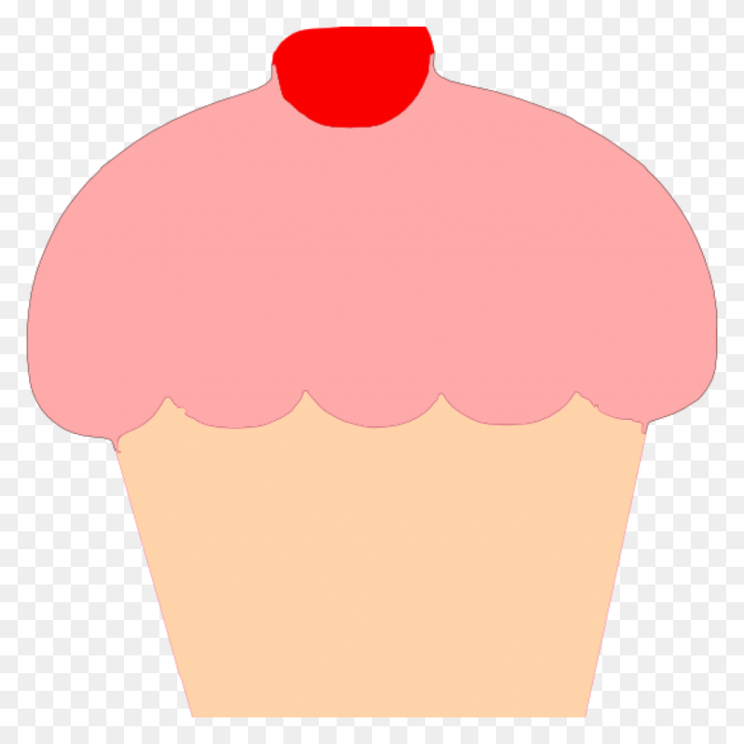 1024x1024 Бесплатный Клипарт Pink Cupcake - Pink Cupcake Clipart